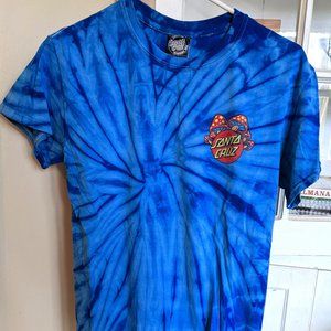 Tie Dye SANTA CRUZ Skater Boi/Gal T-shirt w/ Graphic!